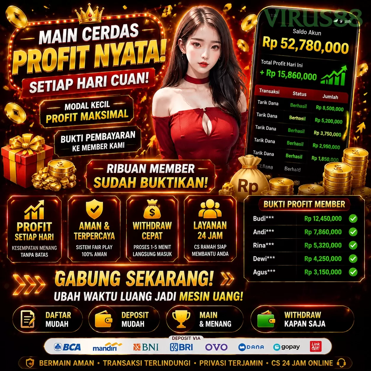 virus88 Platform Game Terpercaya untuk Pemain Indonesia